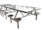 테이블과 의자 스테인리스 건축 제품 720-760mm 고도 주문을 받아서 만들어진 크기 협력 업체