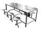 무작위 패턴 스테인레스 스틸 식사 테이블 및 의자 어떤 크기를 사용할 수 협력 업체