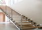 곡선 스테인레스 스틸 난간 / 인테리어 금속 계단 난간 양호한 수평 부하 저항 협력 업체