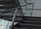 사용자 정의 디자인 유리 계단 난간, 미학 스테인레스 스틸 유리 난간 협력 업체